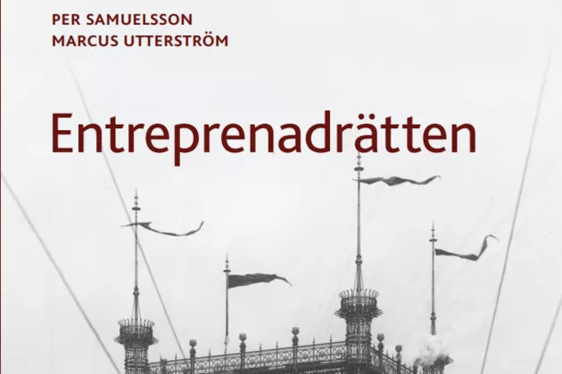 Framsida boken Entreprenadrätt. Foto.