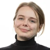 Porträtt av Sara Bergström. Foto