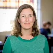Porträttbild av Karin Bjerefeldt. Foto.