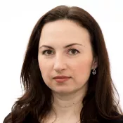 Porträtt av Olena Bokareva. Foto.
