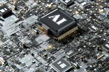 Computer chip with the letter A and I on top. Photo by Igor Omilaev on Unsplash.. 