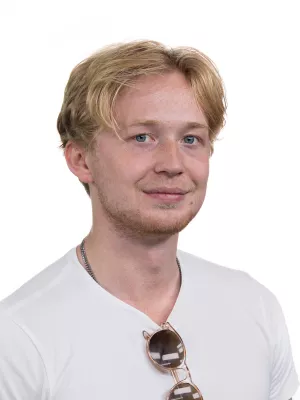 Porträtt av Oscar Martinsson. Foto.